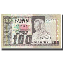Banknote, Madagascar, 100 Francs =  20 Ariary, KM:63a, UNC(65-70)