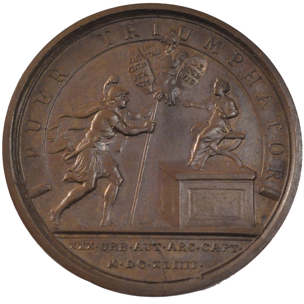 Francia, Medal, Louis XIV, Politics, Society, War, 1644, SPL-, Rame, 41, Divo:13