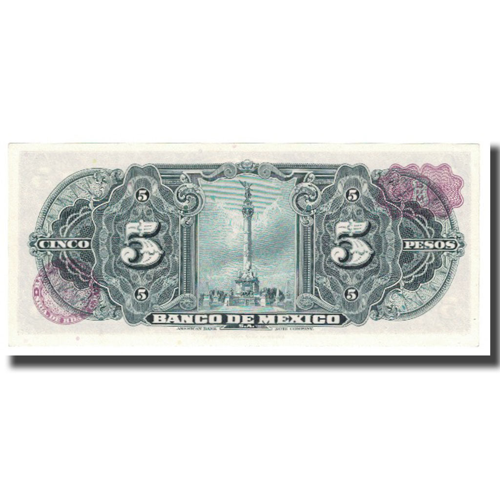 Banknote, Mexico, 5 Pesos, 1970, 1970-07-22, KM:60k, UNC(65-70)