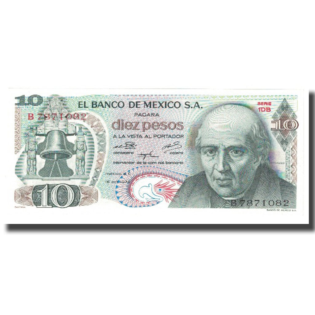 Banknote, Mexico, 10 Pesos, 1974, 1974-10-16, KM:63g, UNC(65-70)