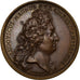 Frankreich, Medal, Louis XIV, Politics, Society, War, 1697, Mauger, VZ, Kupfer
