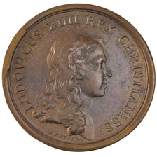 FRANCE, Politics, Society, War, Louis XIV, Medal, 1656, AU(55-58), Mauger,...