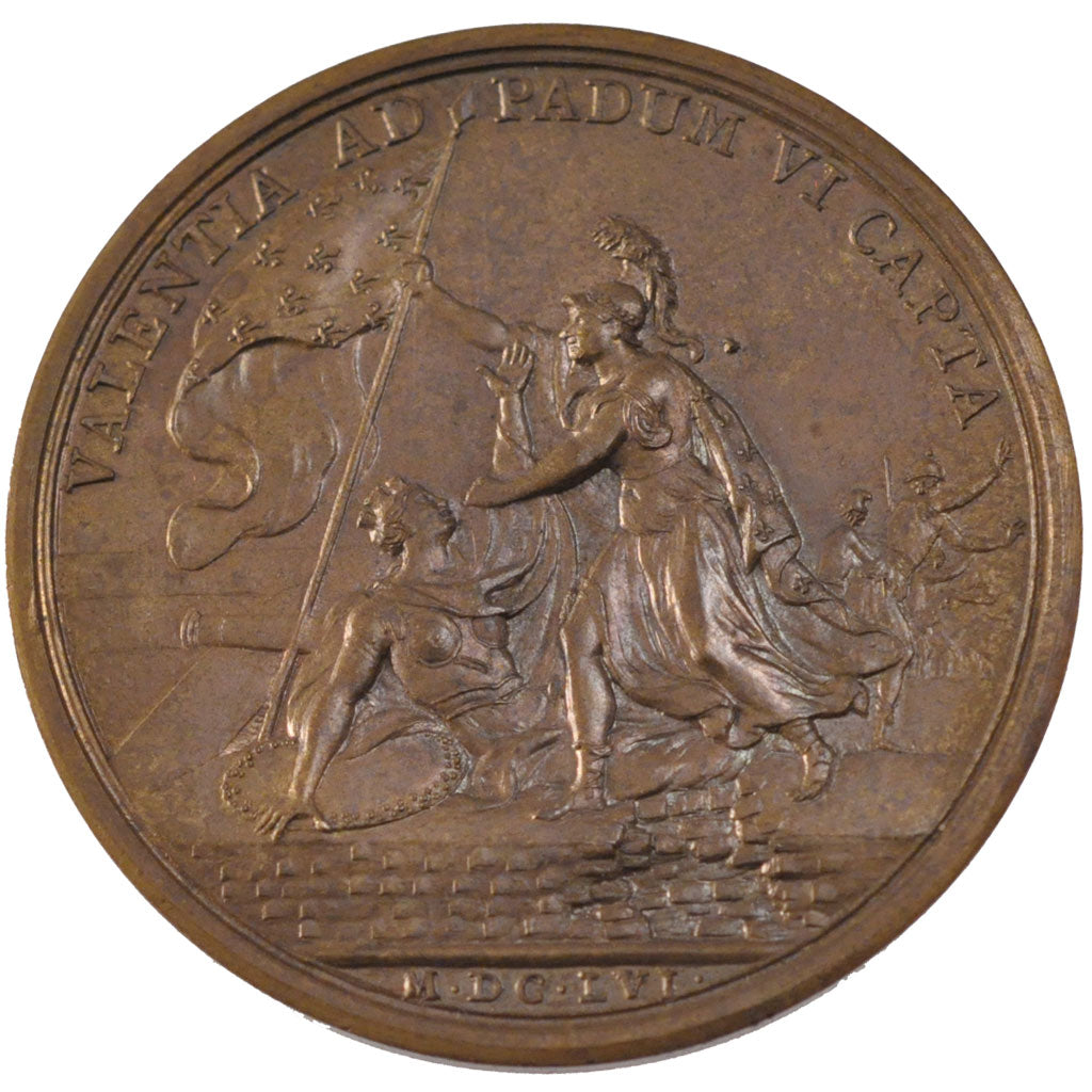 FRANCE, Politics, Society, War, Louis XIV, Medal, 1656, AU(55-58), Mauger,...
