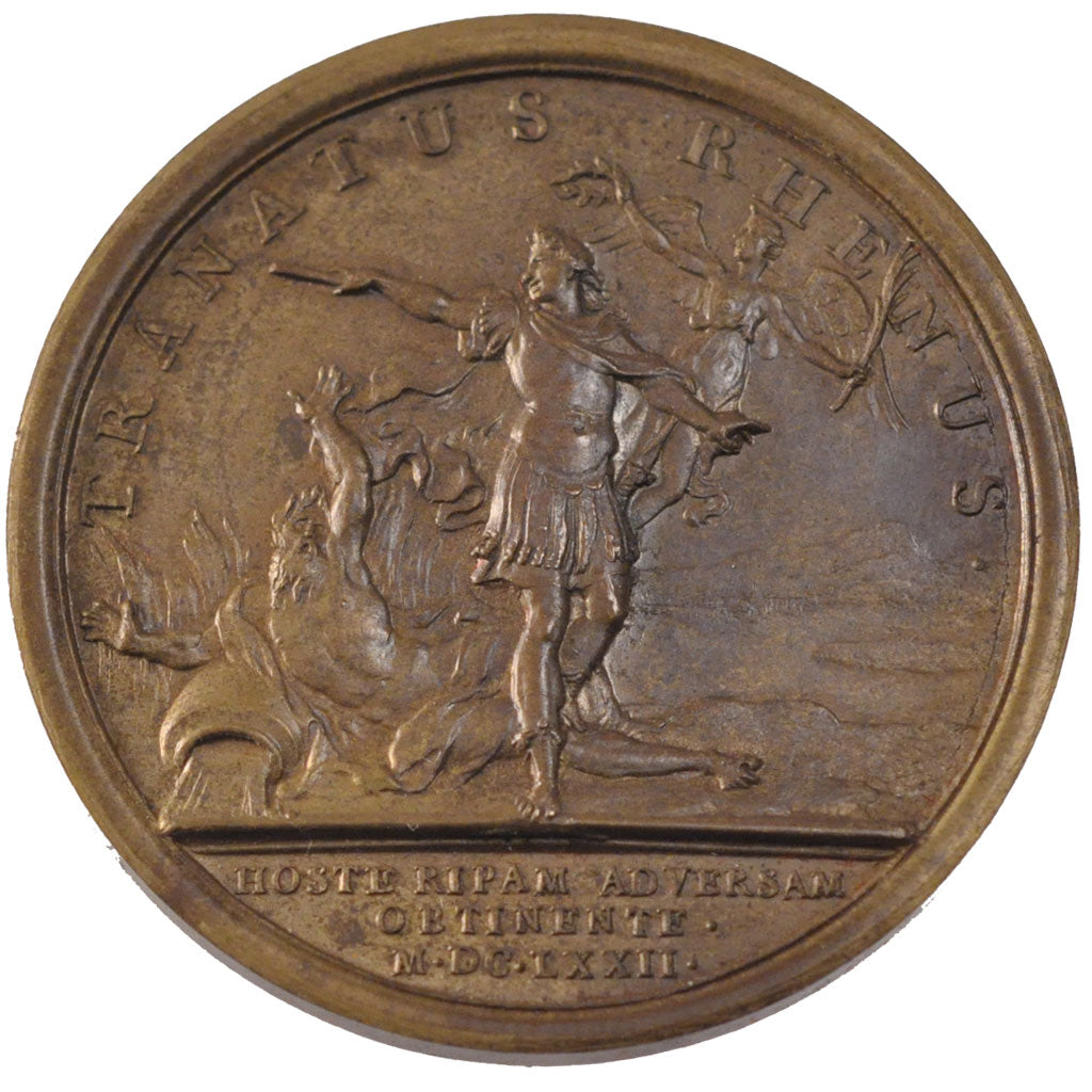 Louis XIV, Médaille, Le passage du Rhin près de Schenck