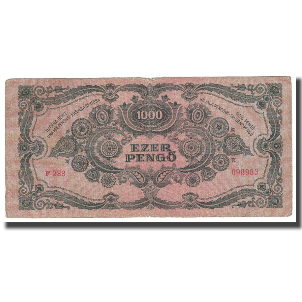 Banknot, Węgry, 1000 Pengö, 1945, 1945-07-15, KM:118b, EF(40-45)