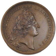 FRANCE, Sciences & Technologies, Louis XIV, Medal, 1667, AU(55-58), Copper, 41,.