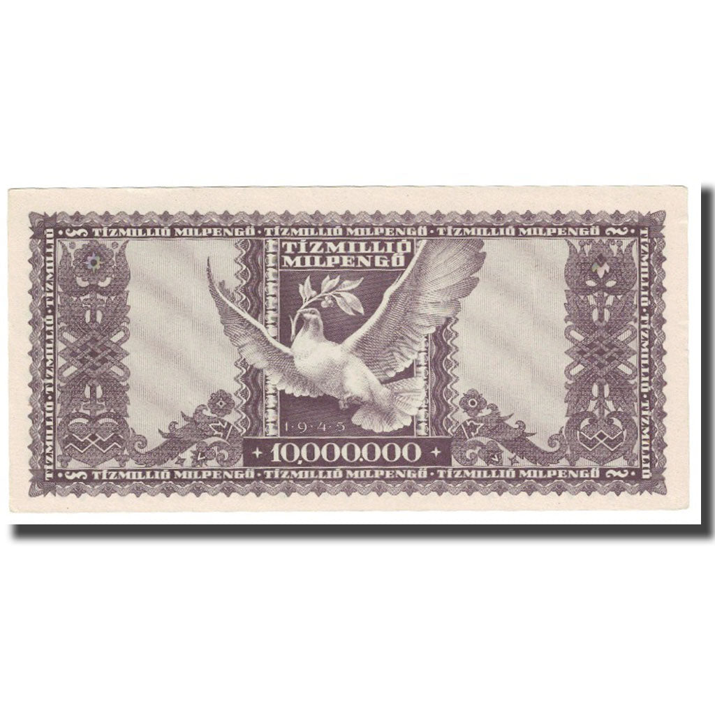 Billet, Hongrie, 10 Million Milpengö, 1946, 1946-05-24, KM:129, SUP
