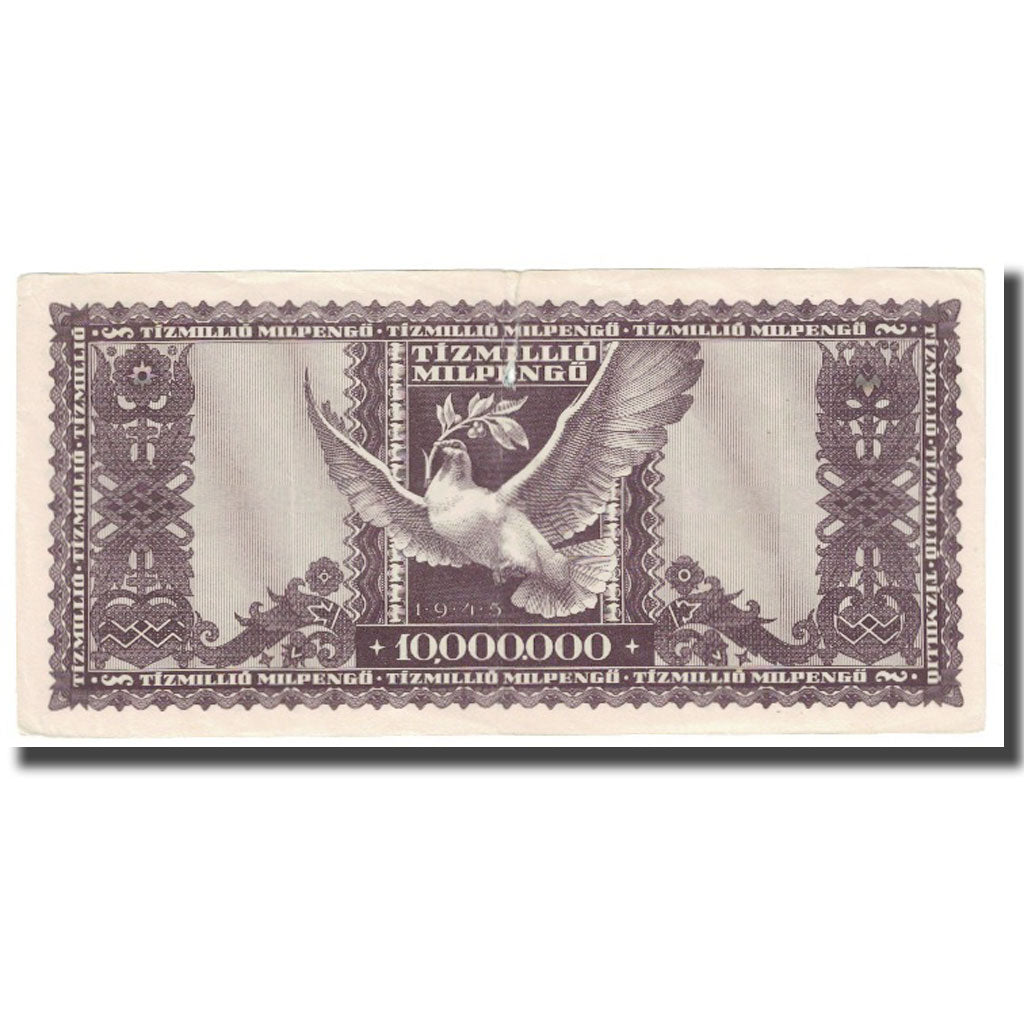 Banknote, Hungary, 10 Million Milpengö, 1946, 1946-05-24, KM:129, AU(55-58)