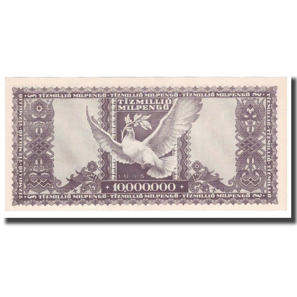 Billet, Hongrie, 10 Million Milpengö, 1946, 1946-05-24, KM:129, SUP