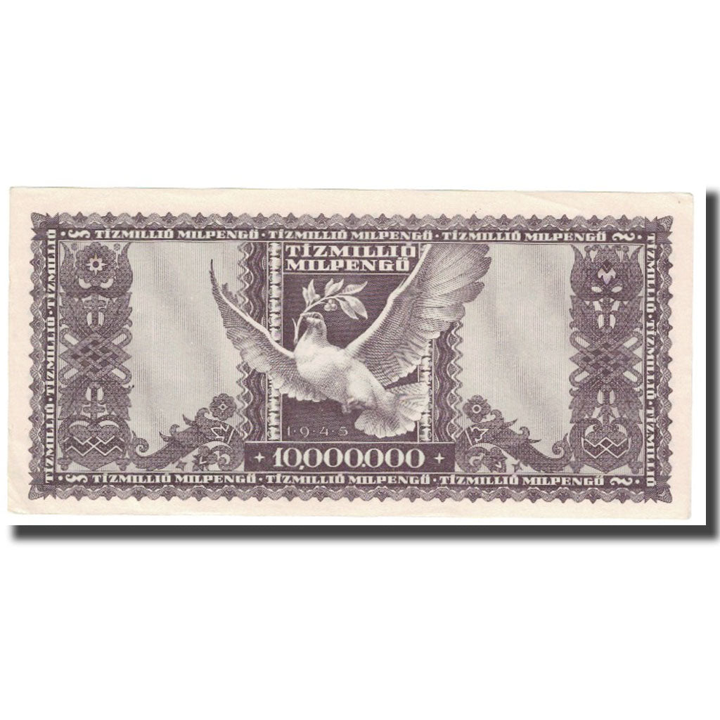 Billet, Hongrie, 10 Million Milpengö, 1946, 1946-05-24, KM:129, SUP