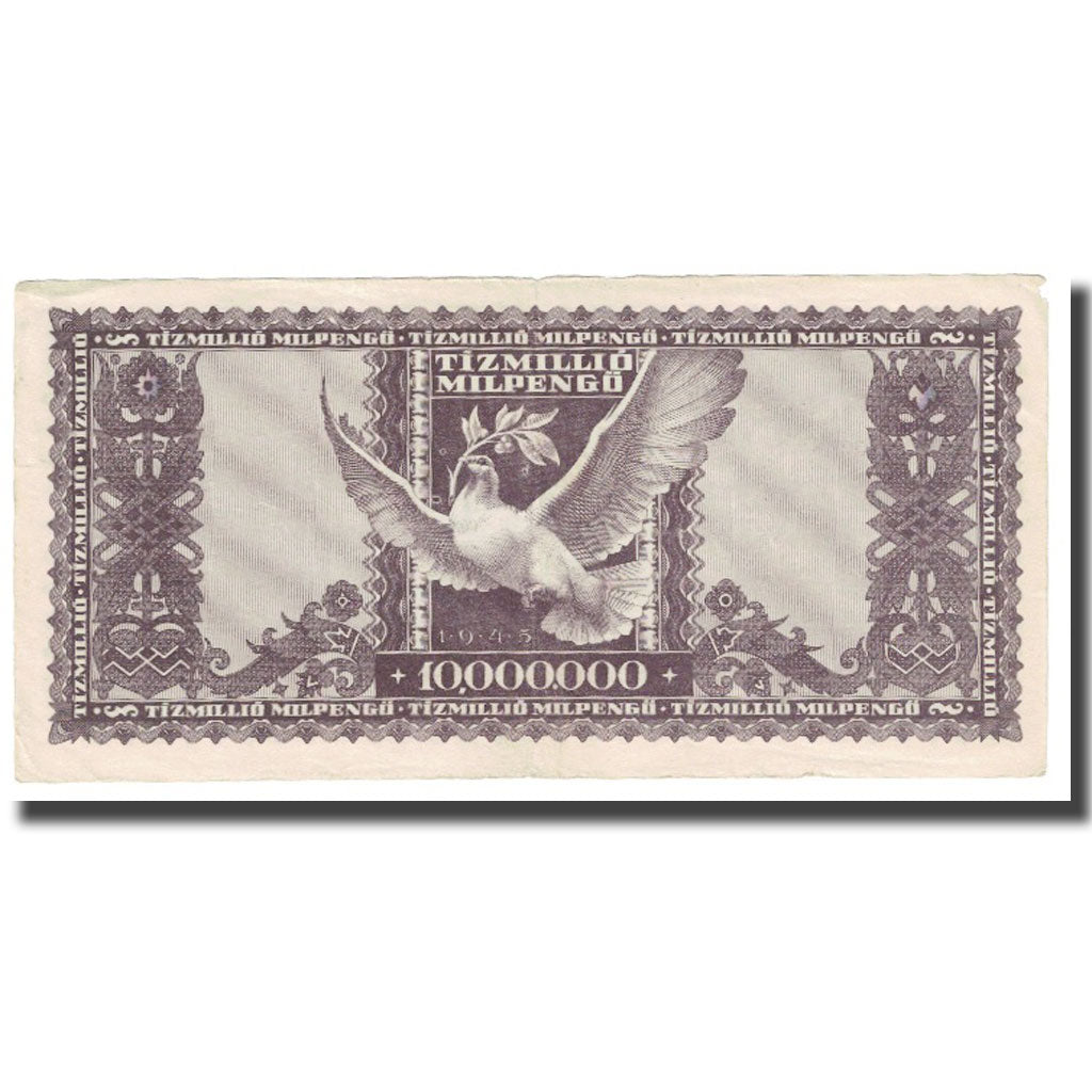 Banknote, Hungary, 10 Million Milpengö, 1946, 1946-05-24, KM:129, AU(55-58)