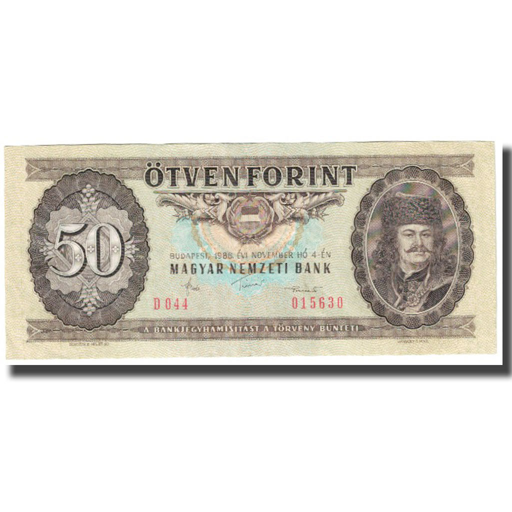 Banknot, Węgry, 50 Forint, 1986, 1986-11-04, KM:170g, AU(55-58)