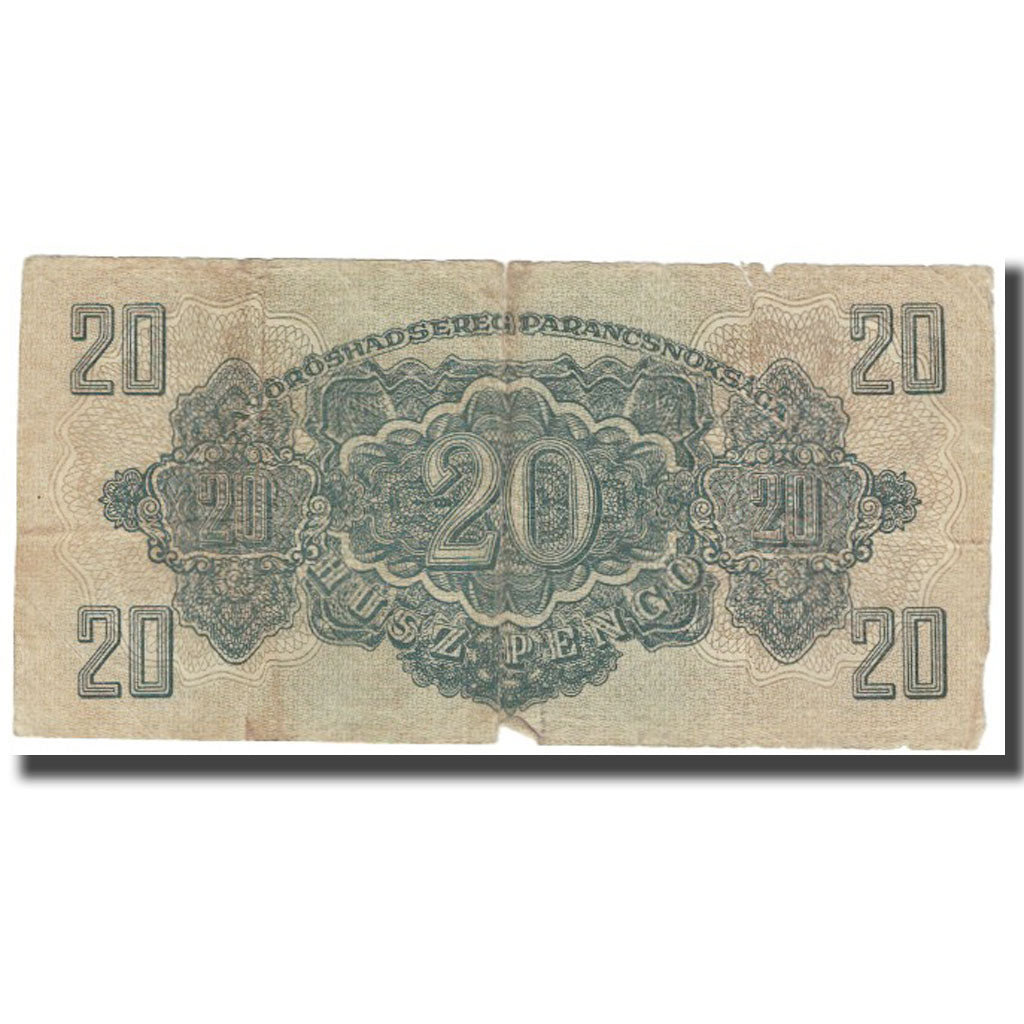 Billete, 20 Pengö, 1944, Hungría, KM:M6b, BC