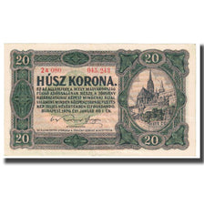 Nota, Hungria, 20 Korona, 1920, 1920-01-01, KM:61, EF(40-45)