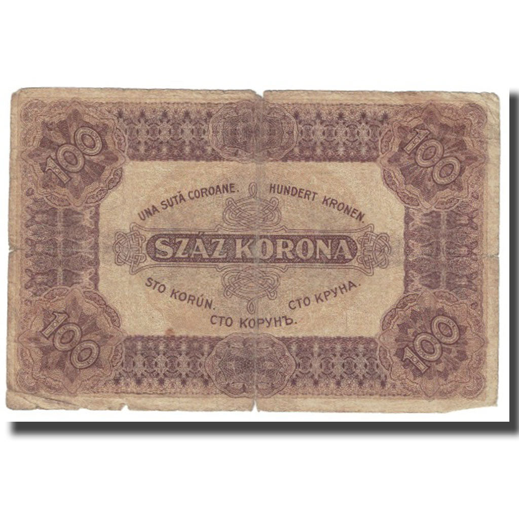 Banknot, Węgry, 100 Korona, 1920, 1920-01-01, KM:63, VF(20-25)