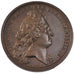 FRANCE, Politics, Society, War, Louis XIV, Medal, 1697, AU(55-58), Mauger,...