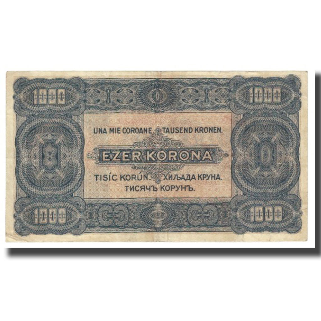 Banconote, Ungheria, 1000 Korona, 1923, 1923-07-01, KM:66a, MB