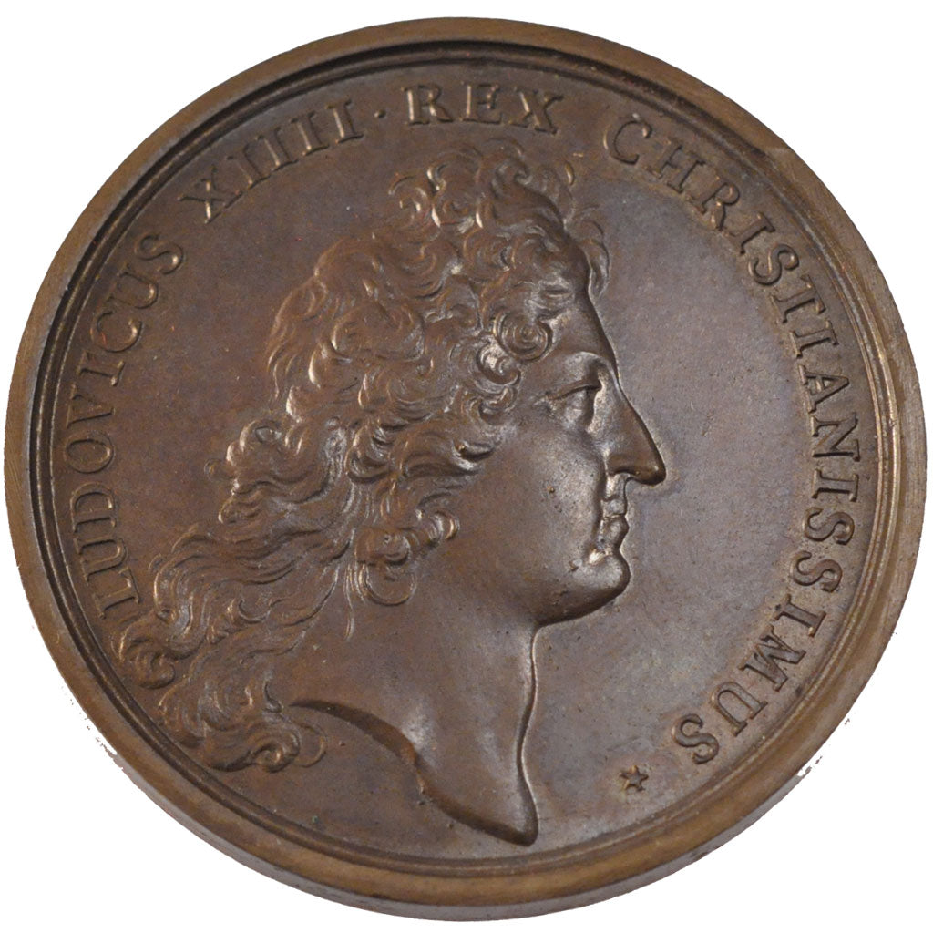 Francia, Medal, Louis XIV, Politics, Society, War, 1673, Mauger, SPL-, Rame,...