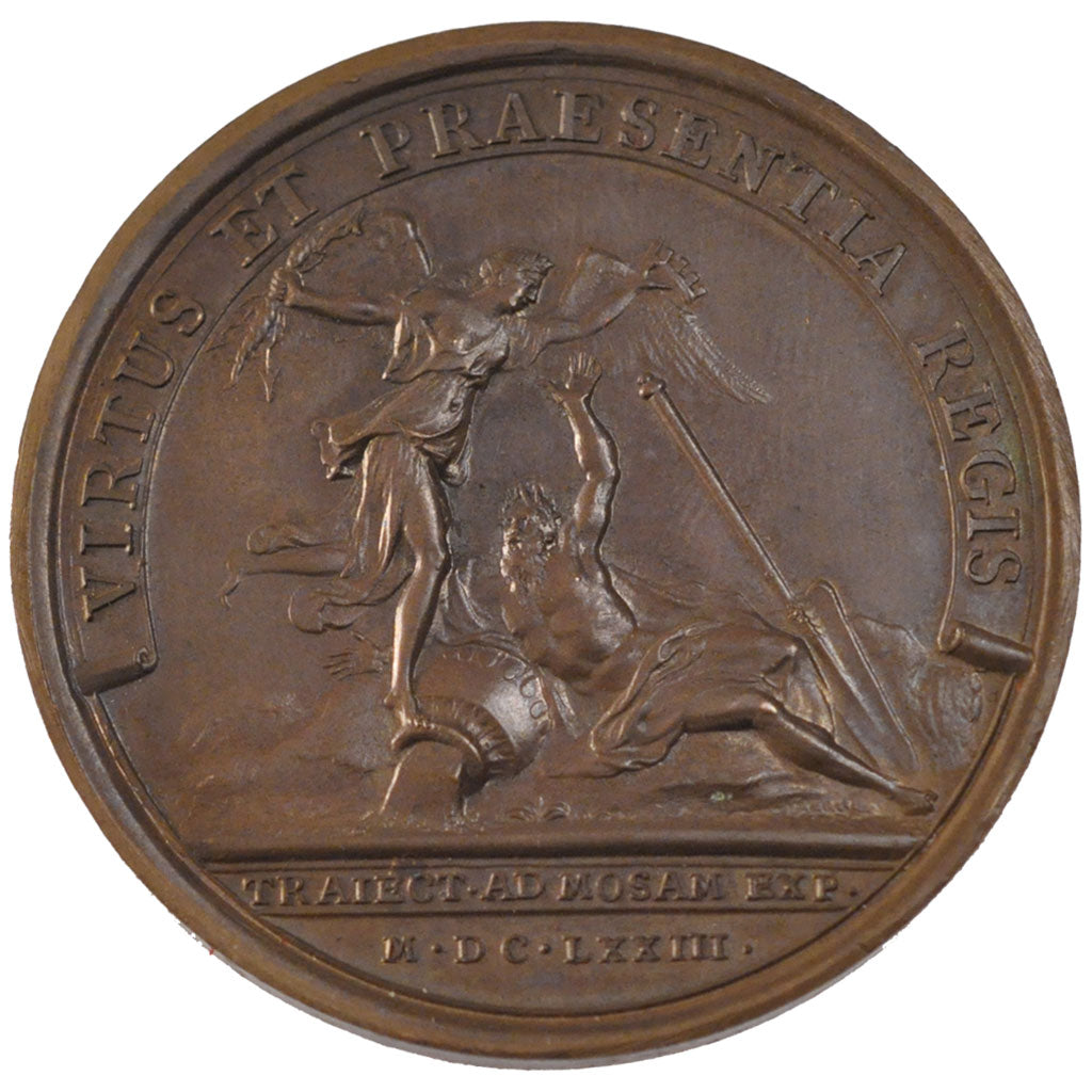 Francia, Medal, Louis XIV, Politics, Society, War, 1673, Mauger, SPL-, Rame,...