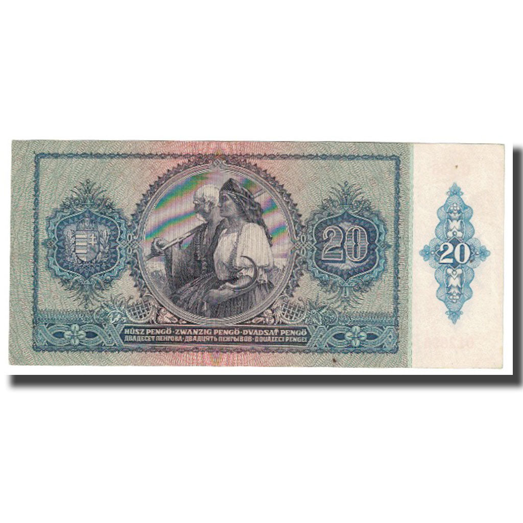 Banknote, Hungary, 20 Pengö, 1941, 1941-01-15, KM:109, UNC(63)