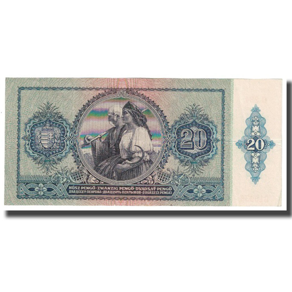 Banknote, Hungary, 20 Pengö, 1941, 1941-01-15, KM:109, AU(55-58)
