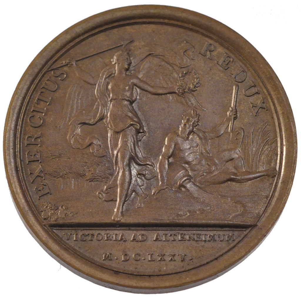 FRANCE, Politics, Society, War, Louis XIV, Medal, 1675, AU(55-58), Mauger,...