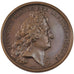 FRANCE, Politics, Society, War, Louis XIV, Medal, 1674, AU(55-58), Mauger,...