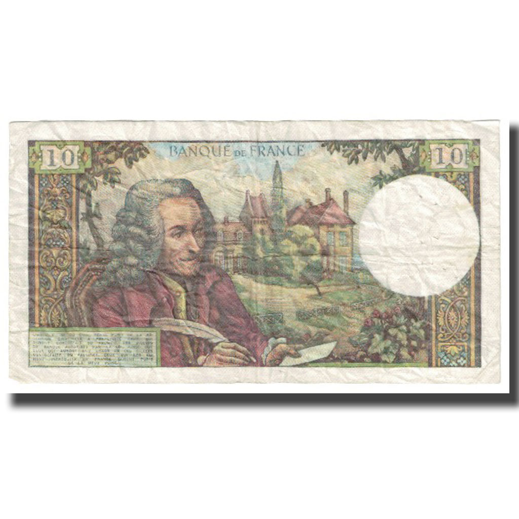 Francia, 10 Francs, Voltaire, 1968, 1968-07-04, BC, Fayette:62.33, KM:147c