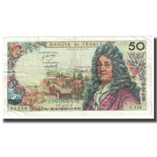 France, 50 Francs, Racine, 1969, 1969-11-06, EF(40-45), Fayette:64.15, KM:148c