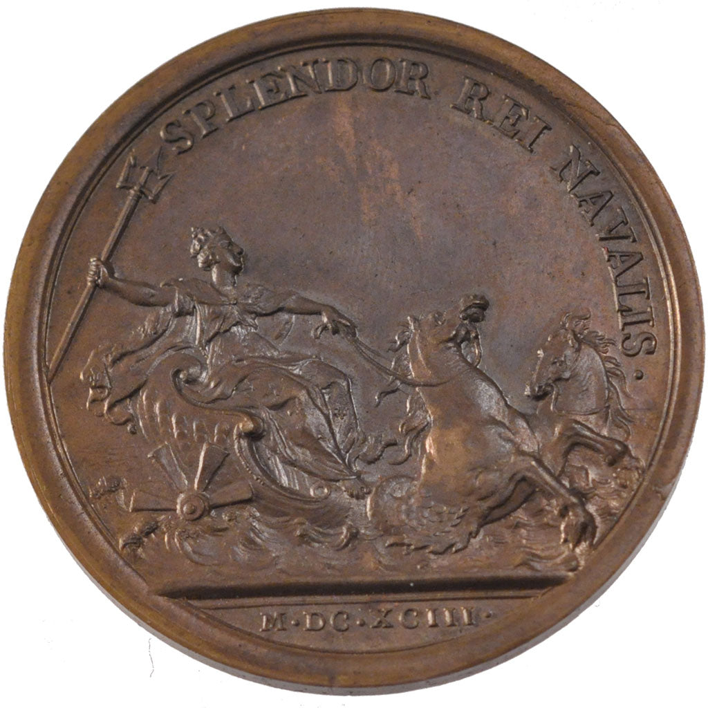 France, Medal, Louis XIV, Business & industry, 1693, Mauger, SUP, Cuivre