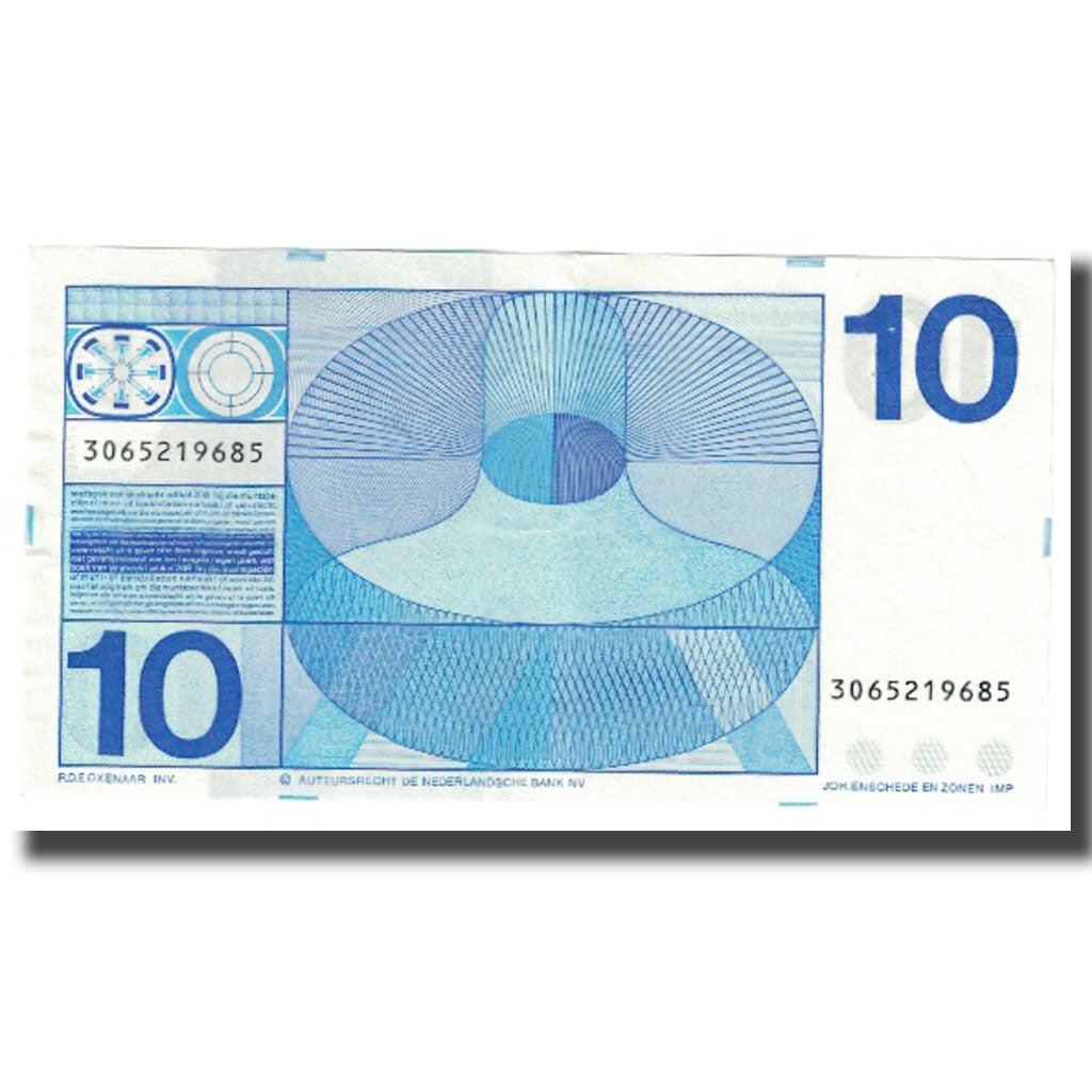 Banknote, Netherlands, 10 Gulden, 1968, 1968-04-25, KM:91b, AU(55-58)