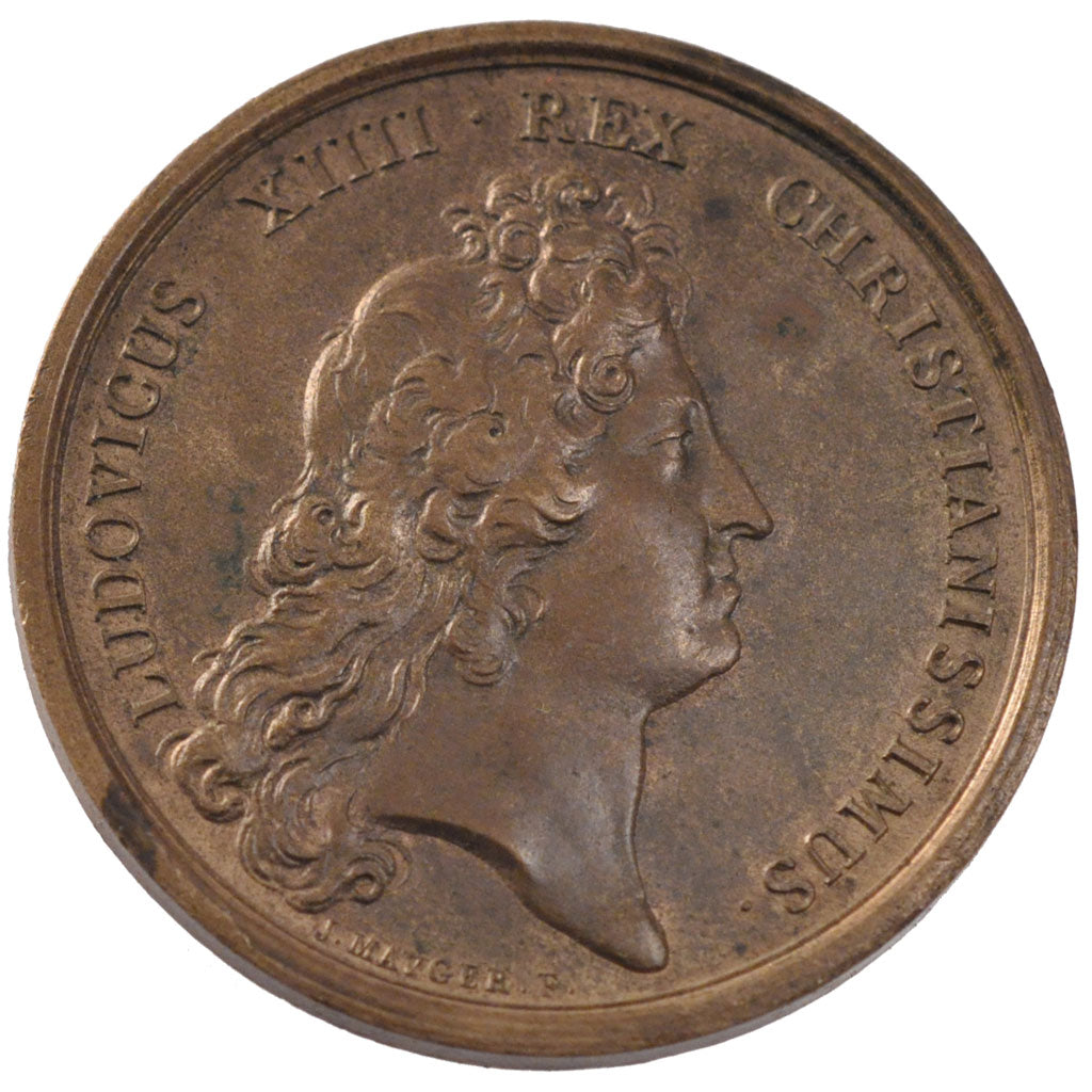 Louis XIV, Médaille, Académie Royale d'Architecture