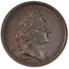 FRANCE, Politics, Society, War, Louis XIV, Medal, 1705, AU(55-58), Bronze, 41,..