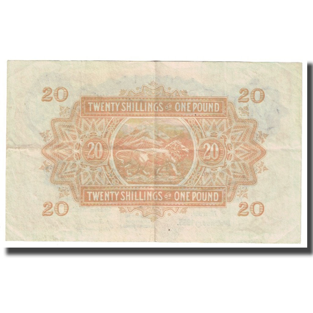 Billet, EAST AFRICA, 20 Shillings = 1 Pound, 1955, 1955-05-01, KM:35, TTB