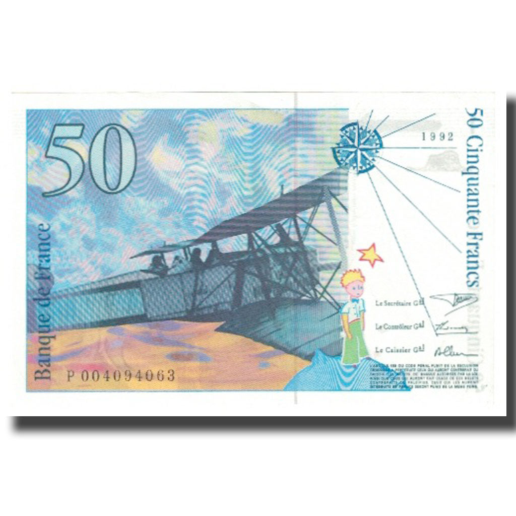 France, 50 Francs, 1992, AU(55-58), Fayette:72.1a, KM:157Aa