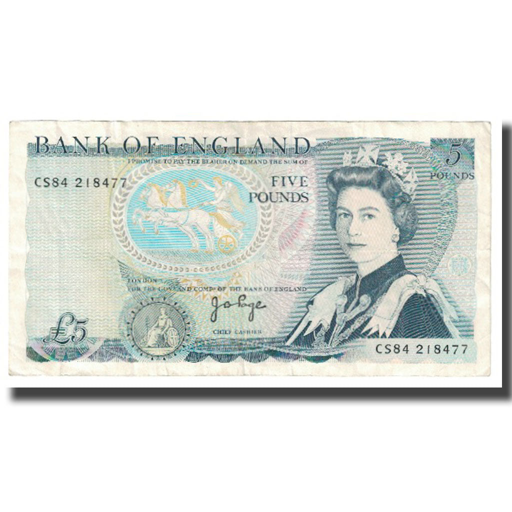 Banknote, Great Britain, 5 Pounds, KM:378a, EF(40-45)