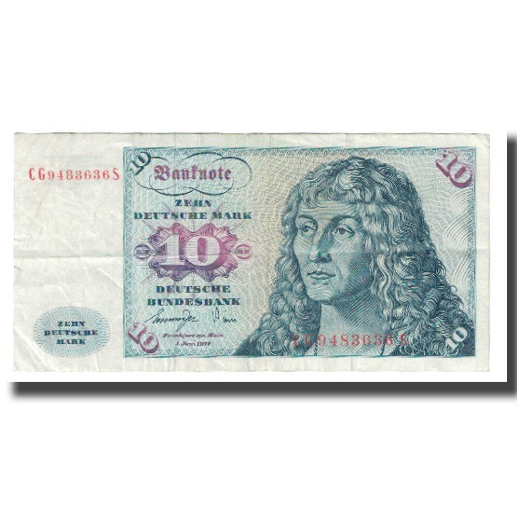 Banknote, GERMANY - FEDERAL REPUBLIC, 10 Deutsche Mark, 1977, 1977-01-01