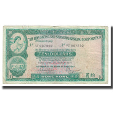 Billet, Hong Kong, 10 Dollars, 1977, 1977-03-31, KM:182j, TB