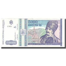 Banknote, Romania, 5000 Lei, 1993, Mai 1993, KM:104a, AU(55-58)
