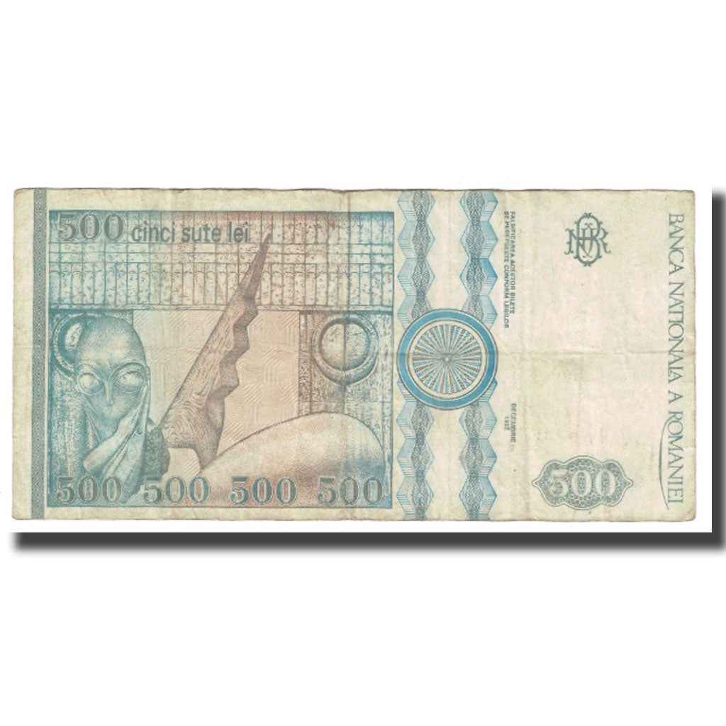 Geldschein, Rumänien, 500 Lei, 1992, 12-1992, KM:101b, SS