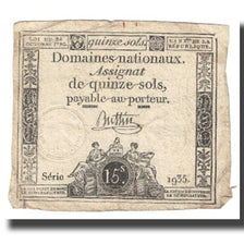 France, 15 Sols, Other, 1792, 1792-10-24, EF(40-45), Fayette:AA.35S, KM:A54