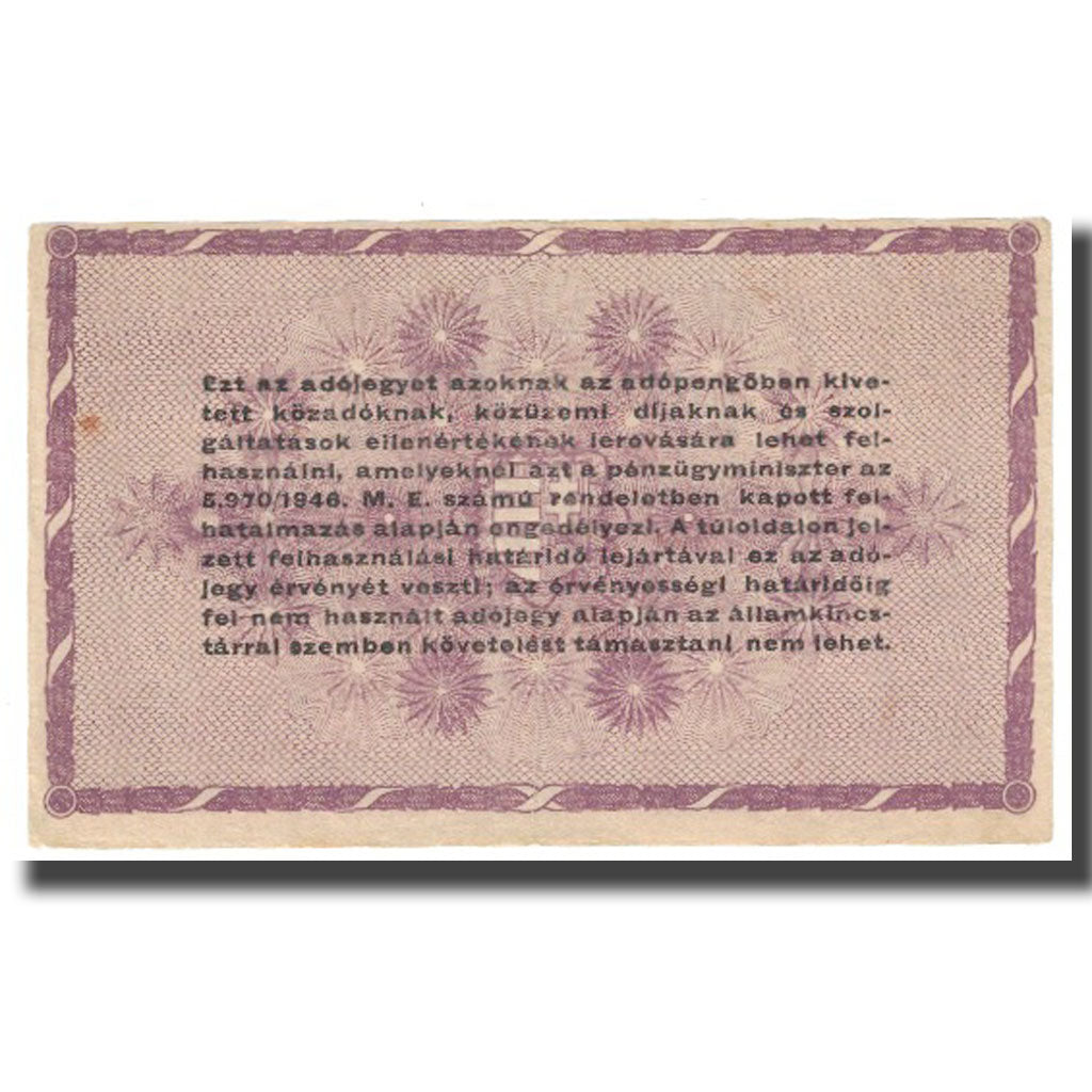 Banknote, Hungary, 1,000,000 (Egymillió) Adópengö, 1946, 1946-05-28, KM:140a