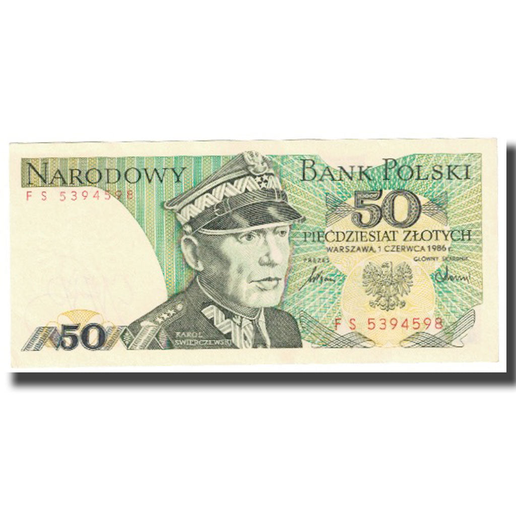 Geldschein, Polen, 50 Zlotych, 1986, 1986-06-01, KM:142a, UNZ