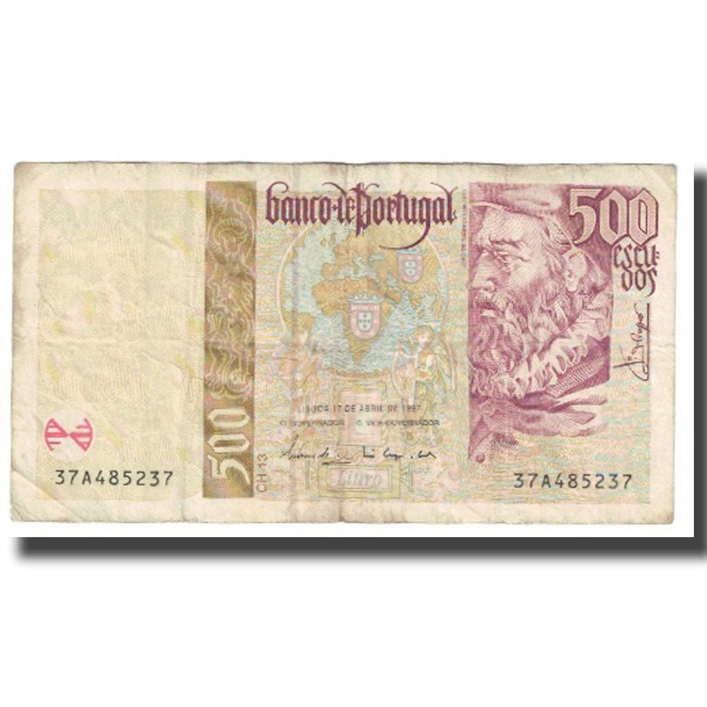 Banknote, Portugal, 500 Escudos, 1997, 1997-04-17, KM:187a, VF(20-25)