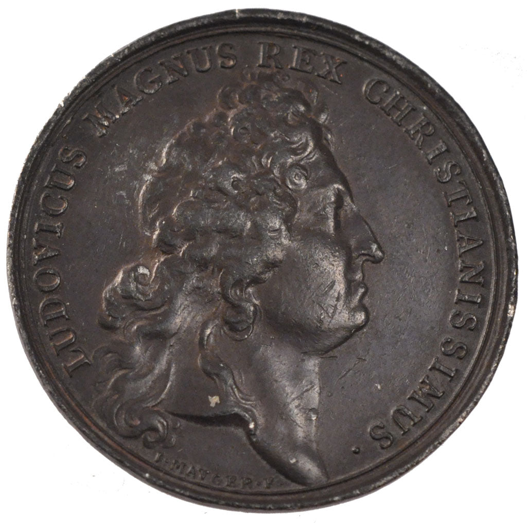 FRANCE, Politics, Society, War, Louis XIV, Medal, 1668, EF(40-45), Bronze, 41,..