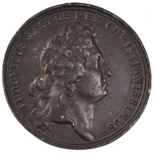 FRANCE, Politics, Society, War, Louis XIV, Medal, 1668, EF(40-45), Bronze, 41,..