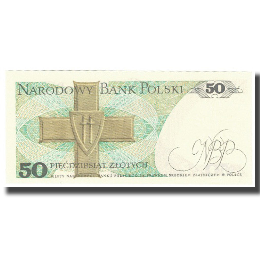 Nota, Polónia, 50 Zlotych, 1988, KM:142b, UNC(65-70)
