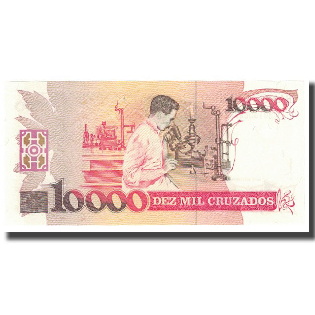 Nota, Brasil, 10 Cruzados Novos on 10,000 Cruzados, KM:218a, UNC(65-70)