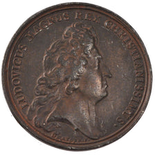 France, Medal, Louis XIV, Politics, Society, War, 1687, Mauger, EF(40-45), Tin