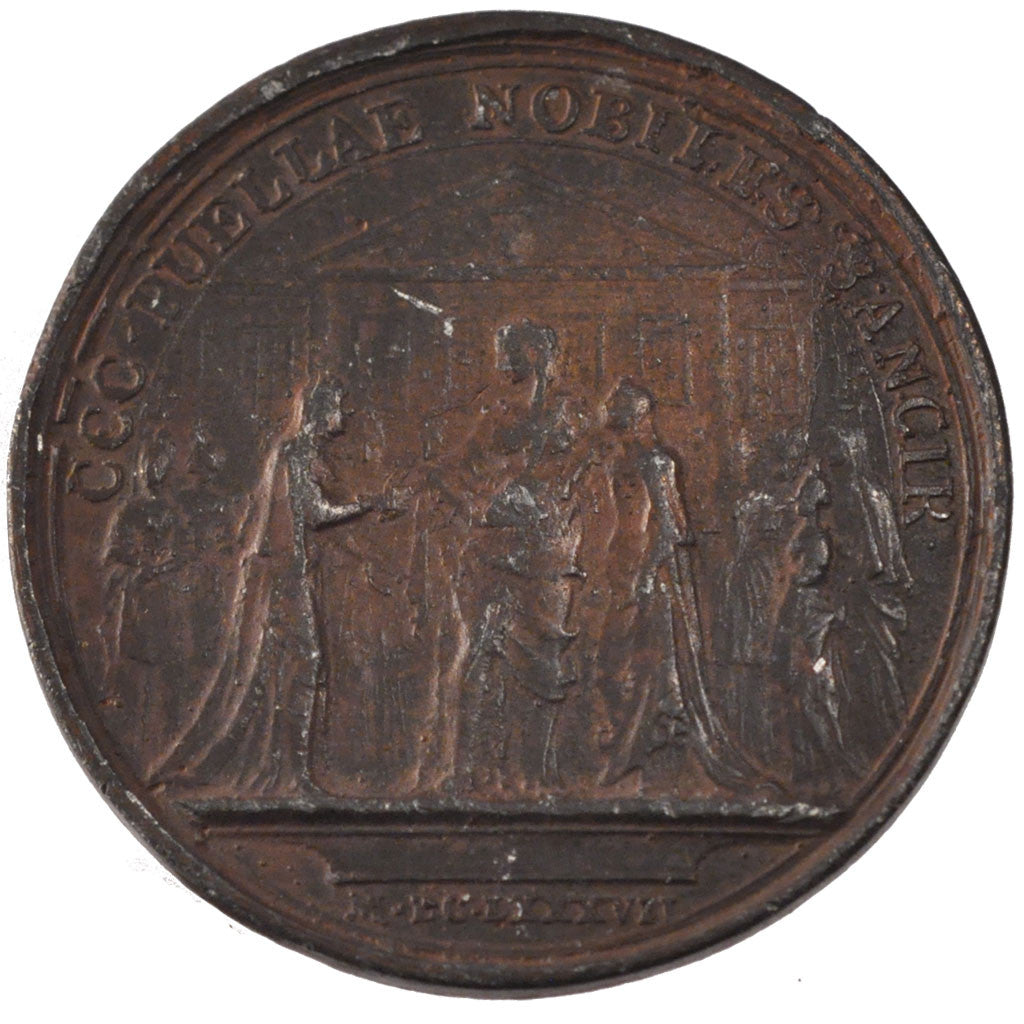 France, Medal, Louis XIV, Politics, Society, War, 1687, Mauger, EF(40-45), Tin